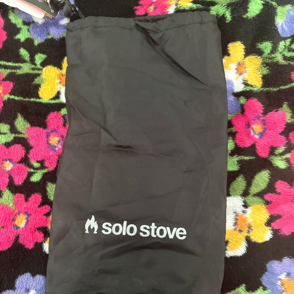 Solo Mesa XL Tabletop Firepit NYLON COVER Black Bag Drawstring NEW COVER ONLY